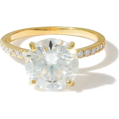 Ys Gems Lab Created Moissanite Ring In White