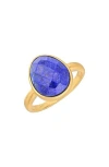 Ys Gems Lapis Lazuli Ring In Blue