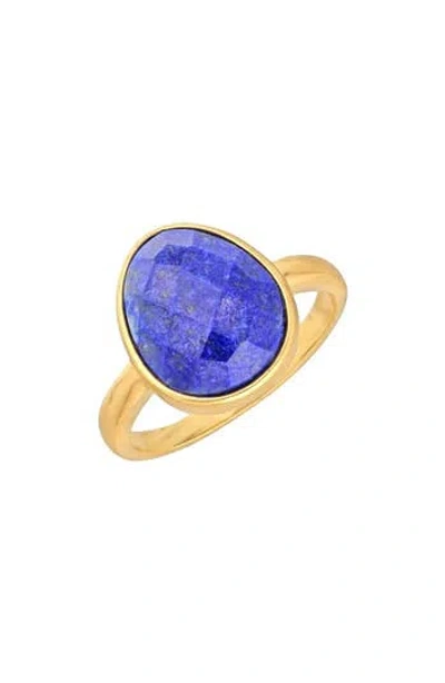 Ys Gems Lapis Lazuli Ring In Blue