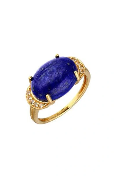 Ys Gems Lapis Lazuli Ring In Blue