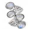 Ys Gems Moonstone Bypass Ring
