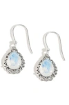 Ys Gems Moonstone Drop Earrings In Metallic