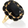 Ys Gems Onyx Ring In Black