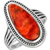 Ys Gems Orange Mohave Turquoise Ring In Orange