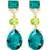 Ys Gems Quartz Drop Earrings In Blue