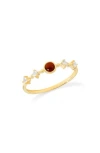 Ys Gems Round Mix Gemstone Ring In Gold