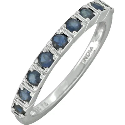 Ys Gems Sapphire Band Ring In Blue