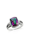 Ys Gems Sterling Silver Quartz Ring In Multi