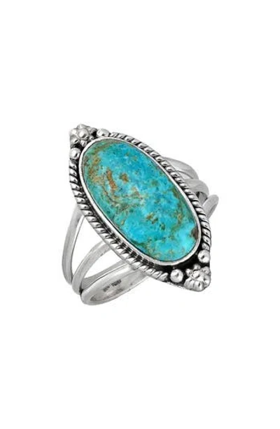 Ys Gems Turquoise Ring In Blue
