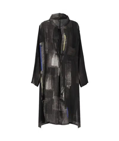 Y'S GEOMETRIC PATTERN WINDBREAKER