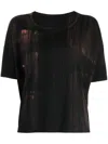 Y's Graphic-print Cotton T-shirt In Black