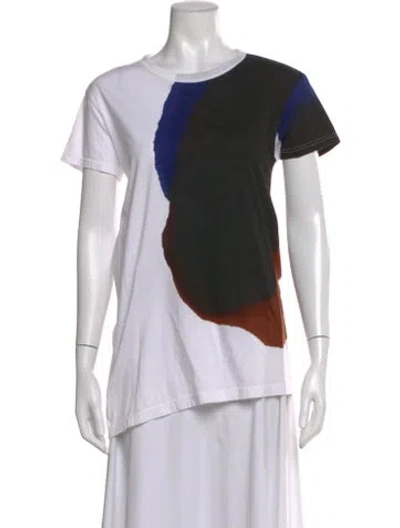 Pre-owned Y's Graphic Print Crew Neck T-shirt In Multi