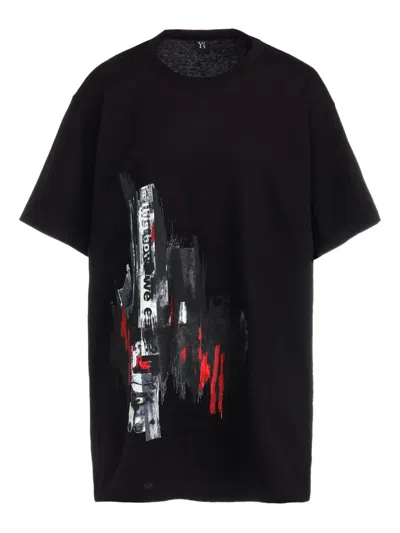 Y's Graphic-print T-shirt In Black