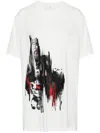 Y's Graphic Print T-shirt In White