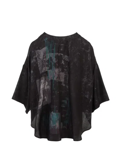 Y's Graphic-print Crew-neck T-shirt In Black
