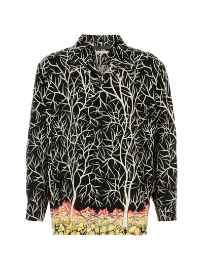 Y's Graphic-print Long-sleeve Shirt In Multi