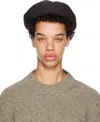 Y's Gray Work Beret In 2 Grey
