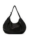 Y's Gyoza-style Shoulder Bag In Black