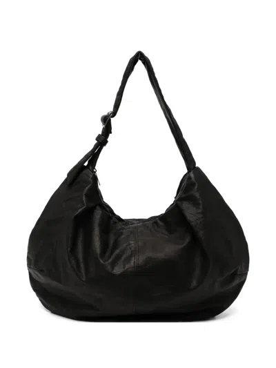 Y's Gyoza-style Shoulder Bag In Black