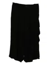 Y's Hard-twist Trousers In Black