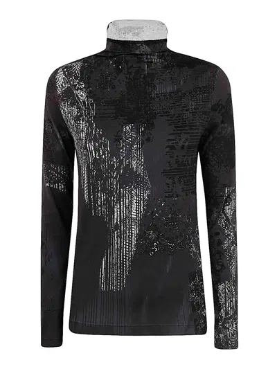 Y'S SUÉTER CON CUELLO ALTO - GRIS