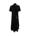 Y's High-necked Dress In Black