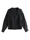 Y's Hooded Drawstring Jacket In Black