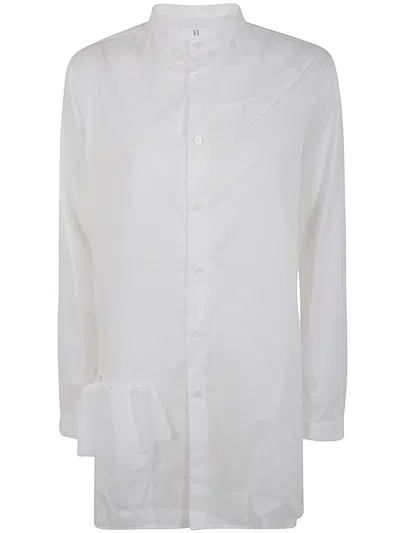 Y's Ka Stand Collar B W Pkt In White