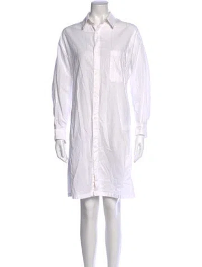 Pre-owned Y's Knee-length Dress In White