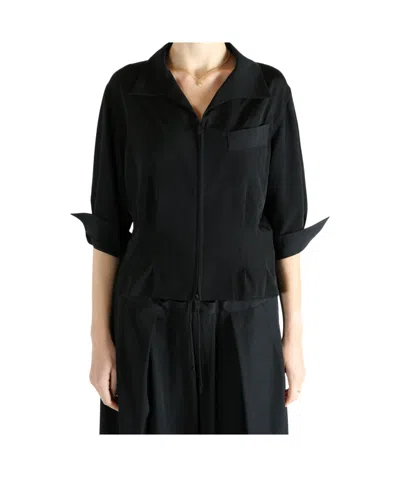 Y's Ko-3/4 Sleeve Bl Shirt In Black