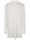 Y's -bleed Frill Shirt In Off White