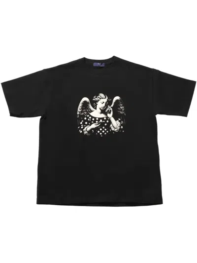 Y's Kprint T-shirt In Black