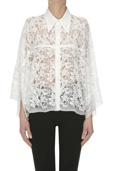 Y's Lace Shirt In White