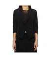 Y's Lapel Vest In Black