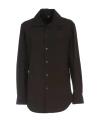 Y's Layered Collar Shirt In Black