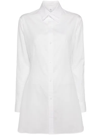 Y's Layered Fitted Shirt In 白色