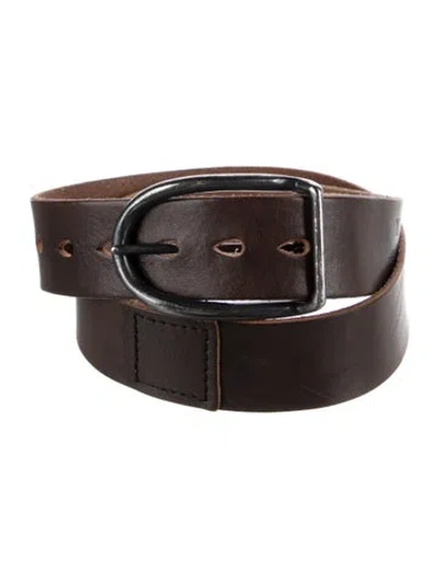 Pre-owned Y's Leather Belt In Brown
