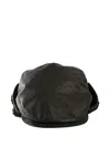 Y's Black Soft Leather Ear Muff Cap In Black