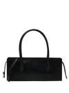 Y's Leather Shoulder Bag In 黑色