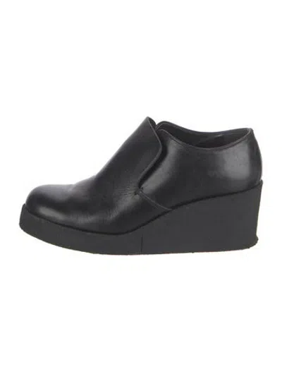 Pre-owned Y's Leather Sneakers In Black/blue