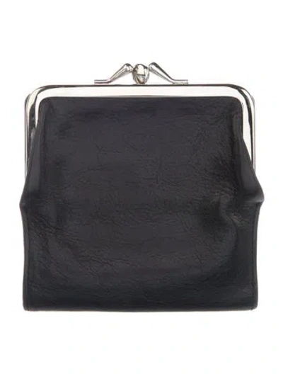 Pre-owned Y's Leather Wallet In Black