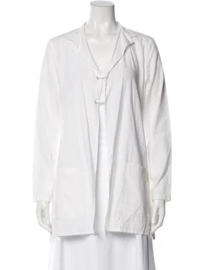 Pre-owned Y's Linen Blazer In White