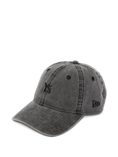 Y's Logo-embroidered Cap In Grey