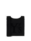 Y's Logo Padded Two-way Shoulder Bag In Schwarz