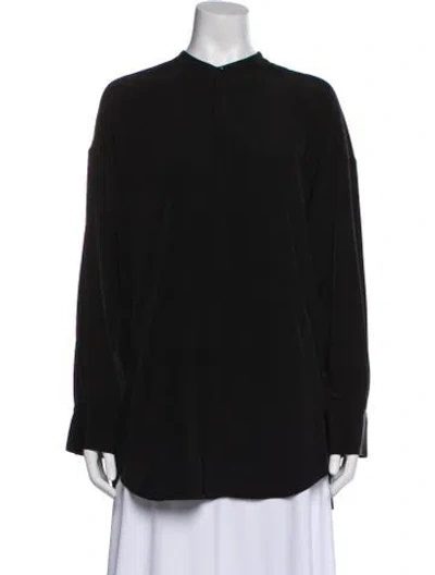 Pre-owned Y's Long Sleeve Blouse W/ Tags In Gray