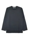 Y's Long-sleeve Crew-neck T-shirt In Black