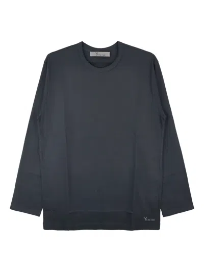 Y's Long-sleeve Crew-neck T-shirt In Black