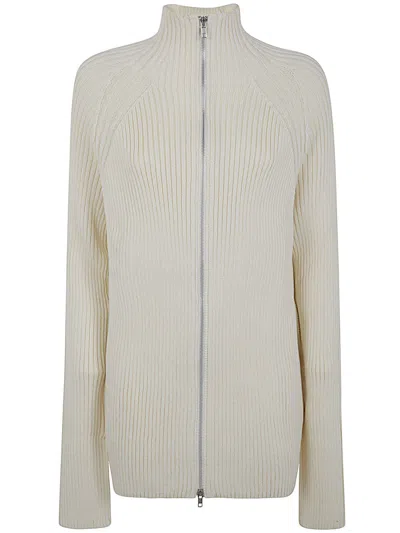Y's Long Sleeve Drivers Knit In White