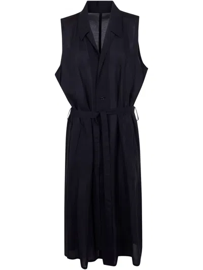 Y's Low Belt Dress In Black