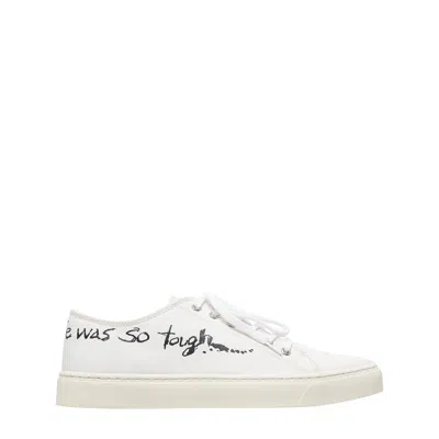 Y's Low-cut Canvas Sneakers In White